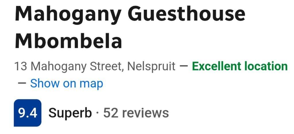 Mahogany Guesthouse Mbombela Eksteriør bilde
